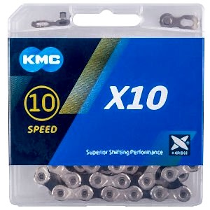 KMC X10 10 Speed Zincir Gümüş/Siyah