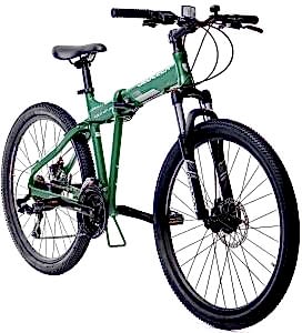 Geotech Fold Up 26D 26 Jant 21 Vites MD Katlanır Dağ Bisikleti - Mat Yeşil