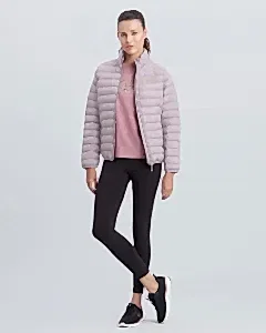 Skechers Turtle Neck Essential Jacket Kadın Mont - Pembe