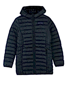 Skechers Essential Midi Length Hooded Jacket Kadın Mont - Siyah