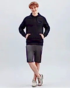 Skechers New Basics Hoodie Erkek Sweatshirt - Siyah