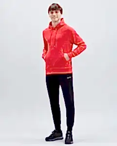 Skechers New Basics Hoodie Erkek Sweatshirt - Kırmızı