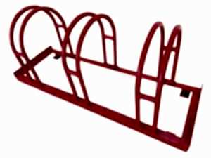 Bisico Bisiklet Park Yeri Demiri U Tipi Üçlü Kırmızı