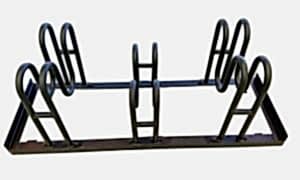 Bisico Bisiklet Park Yeri Demiri M Tipi Üçlü Mat Siyah