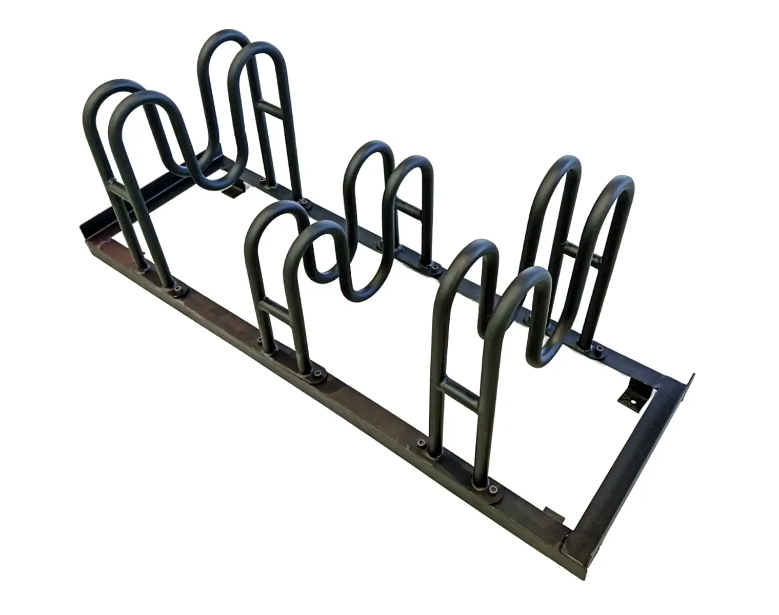 Bisico Bisiklet Park Yeri Demiri M Tipi Üçlü Mat Siyah