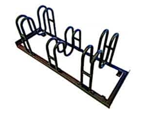 Bisico Bisiklet Park Yeri Demiri M Tipi Üçlü Mat Siyah