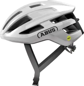 Abus PowerDome MIPS Yetişkin Yol Bisiklet Kaskı - Shiny White