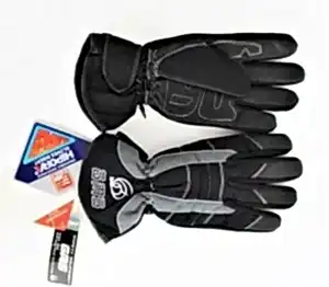 GMS Siyah - Gri Desen Uzun Kışlık Eldiven