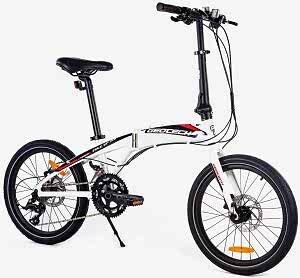 Geotech Fold Up 20.0 20 Jant 18 Vites HD Katlanır Bisiklet - Beyaz Siyah