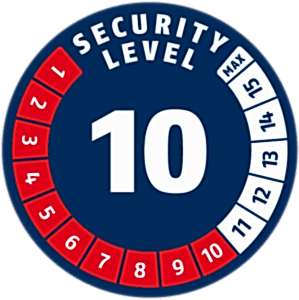 Abus Bordo Big 6000K/120 Anahtarlı Kilit Bracket SH - Siyah