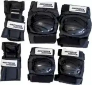 Tex NBYC 961 Speq Çocuk Dizlik Dirseklik Koruma Seti Siyah