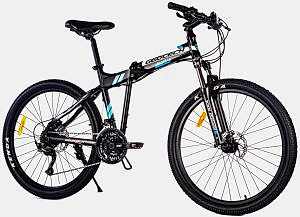 Geotech Fold Up 26D Pro 26 Jant 27 Vites HD Katlanır Dağ Bisikleti - Mat Siyah Mavi 2025