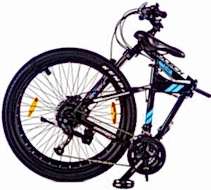 Geotech Fold Up 26D Pro 26 Jant 27 Vites HD Katlanır Dağ Bisikleti - Mat Siyah Mavi 2025