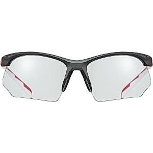 Uvex Sportstyle 802 V Bisiklet Gözlüğü - Siyah Kırmızı Beyaz