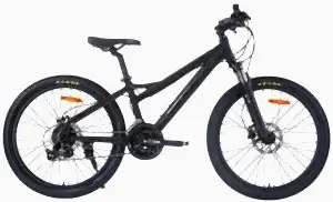 Geotech EOS 24 Jant 24 Vites HD Çocuk Dağ Bisikleti - Mat Siyah 2025