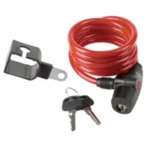 8 C Anahtarlı Spiral Kilit 8x1500 mm - Kırmızı