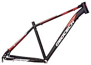 Geotech Hacker 27,5 MTB Kadro Mat Siyah/Kırmızı M