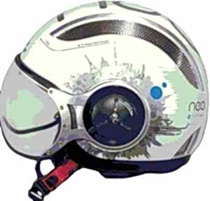 Zeus Zs 218 Motosiklet Kaskı - Beyaz/Mavi SS2