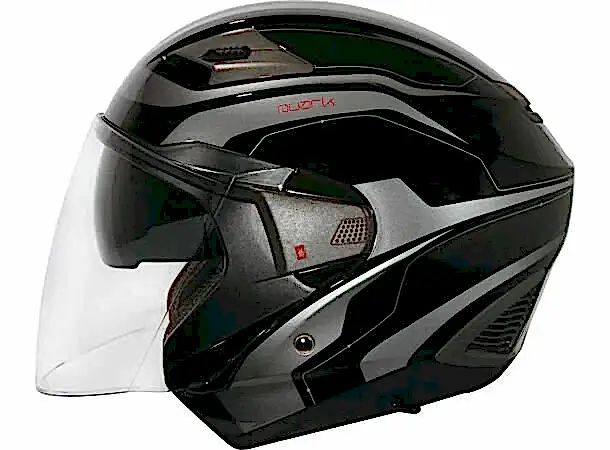 Zeus ZS 611A Motosiklet Kaskı - Siyah/Gümüş