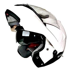 Zeus ZS 3100C Bluetooth Özellikli Motosiklet Kaskı - Beyaz