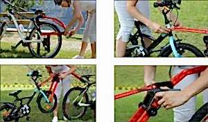 Peruzzo Trail Angel Çocuk Bisikleti Birleştirme Adaptörü - Kırmızı