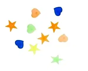 XBYC 3004 K Renkli Jant Süsü Kalpli