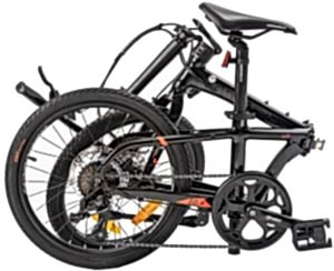 Geotech Fold Up 20.4 20 Jant 8 Vites HD Katlanır Bisiklet - Siyah