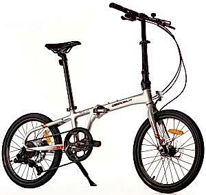 Geotech Fold Up 20.4 20 Jant 8 Vites HD Katlanır Bisiklet - Gümüş