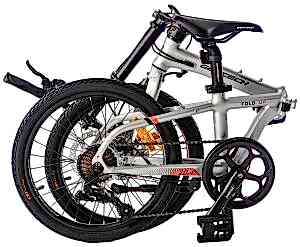 Geotech Fold Up 20.4 20 Jant 8 Vites HD Katlanır Bisiklet - Gümüş