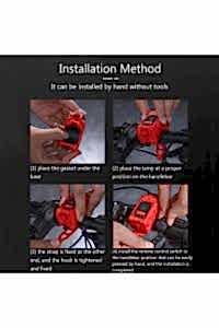 XBYC 6128 Usb Şarjlı Bisiklet Işıklı Korna Kırmızı