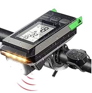 XBYC 6145 MT-088 Usb Şarjlı Ön Işık Korna Km Saati 450 Lümen