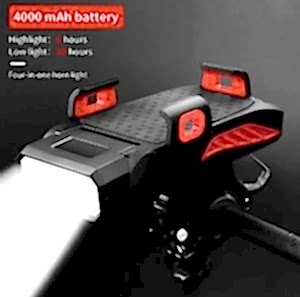 Forte GT XBYC 6139-1 500 Lümen Ön Işık Korna Telefon Tutucu Powerbank