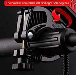 Forte GT XBYC 6139-1 500 Lümen Ön Işık Korna Telefon Tutucu Powerbank