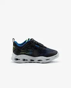 Skechers Vortex - Flash - Denlo Küçük Erkek Çocuk Siyah Işıklı Spor Ayakkabı
